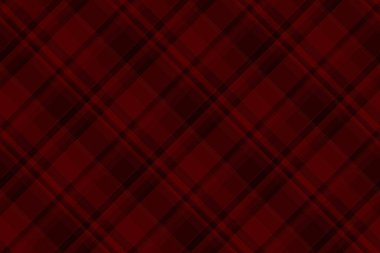 Ekose kontrol desenli koyu ve kırmızı renklerde ekoseli kusursuz tekstil dokusunun Tartan arkaplan vektörü.