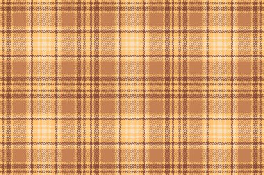 Tekstil kumaş kontrolü. Arka plan tartan desenli turuncu ve kırmızı renklerde..