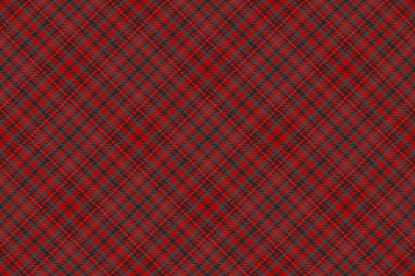 Kırmızı ve gri renkli vektör desenli tekstil ekoseli dokusu olmayan tartan kumaşı kontrol arkaplanı.