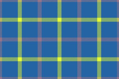 Mavi ve pastel renklerde arkaplan tartan desenli kusursuz tekstil vektörünün ekose dokusunu kontrol et.