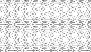 Geometrik desen kusursuz. Web arkaplanı veya kağıt baskı için modaya uygun tasarım vektör arka planı. Döşeme dokusu.