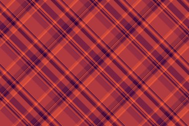 Kumaş tartan vektör ekoseli kırmızı ve pembe renklerde desensiz tekstil dokusunu kontrol et.