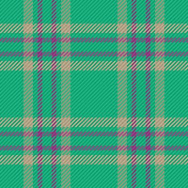 Türkuaz ve pastel renklerde vektörsüz arkaplanı olan kumaş tartan ekoseli kumaş kontrol tekstili.