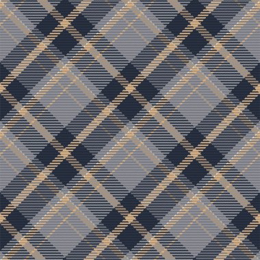 İskoç ekosesinin kusursuz deseni. Kumaş dokusunu kontrol ederek tekrarlanabilir arkaplan. Çizgili tekstil izinin düz vektör arkaplanı.