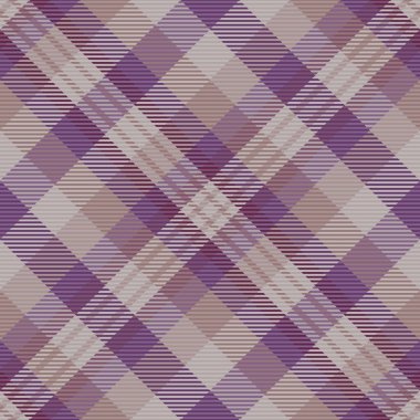 Pastel ve gri renklerde ekoseli arka plan vektörüyle desensiz kumaşın tarta dokusuna.