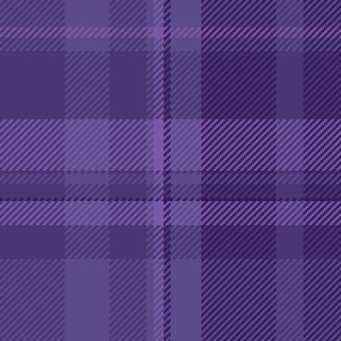 Mor ve çivit renklerinde kumaş ekoseli kumaş ile desen kontrolünün vektör arkaplan dokusu pürüzsüz.