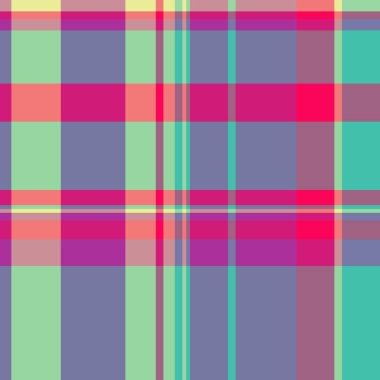 Pastel ve pembe renklerde ekose desenli tartan işlemeli kumaşın vektör dokusu.