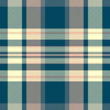 Tartan arkaplan kontrolünün tekstil dokusu, ekosesiz kumaş vektörü ile siyan ve limon şifon renkleriyle kontrol edilsin.
