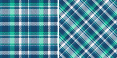 Geçmişe dönük renklerde ekosesiz kumaş arka planına sahip doku desen vektörünün tartan tekstil kontrolü.