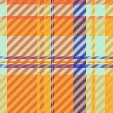 Kehribar ve açık renk kumaşlı ekose desenli tekstil dikişsiz arkaplan tartan vektörü.