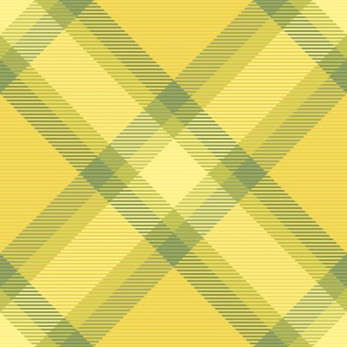 Kumaş desenli tartanın ekose desenli arkaplanı, tekstil vektörsüz sarı ve limon renklerinde kontrol.