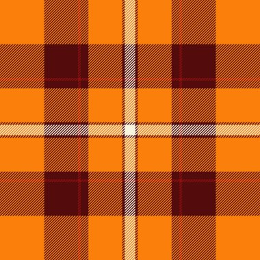 Ekose tekstil denetiminin kırmızı ve parlak renklerde kumaş arkaplan desenli eklemsiz dokusu.