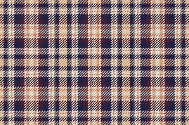 İskoç ekosesinin kusursuz deseni. Kumaş dokusunu kontrol ederek tekrarlanabilir arkaplan. Çizgili tekstil izinin düz vektör arkaplanı.