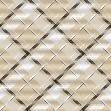 İskoç ekosesinin kusursuz deseni. Kumaş dokusunu kontrol ederek tekrarlanabilir arkaplan. Çizgili tekstil izinin düz vektör arkaplanı.