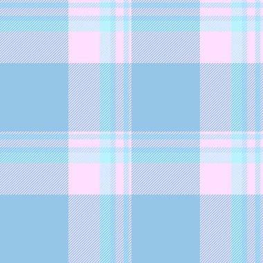 Özelleştirilebilir dikişsiz ekose vektör, tekstil tartan kontrolü. Cyan ve açık renkli erkek arkaplan dokusu deseni.