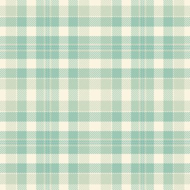 Ekoseli arka plan dokusunu ışık ve pastel renklerle kontrol eden vektör kumaş desenli Tartan kusursuz tekstil..