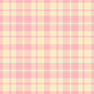 Kalıplı tartan arkaplanının vektör tekstilini açık ve beyaz renklerde ekose kumaş dokusu ile kontrol et.