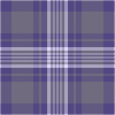 Pastel ve çivit renklerinde ekose kumaş arka plan kontrolüyle vektör tartan deseninin kusursuz dokusu.
