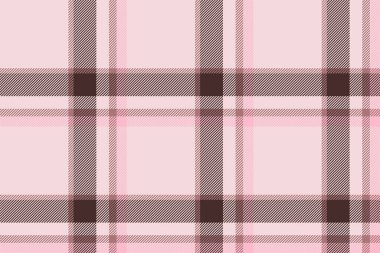 Ekose arka plan, pürüzsüz pembe deseni kontrol et. Tekstil baskısı için vektör kumaş dokusu, ambalaj kağıdı, hediye kartı, duvar kağıdı düz tasarım.