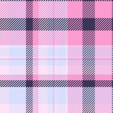 Ekose kumaş vektörünün tartan kumaş deseni. Arkaplanı açık ve pembe renklerde kusursuz..