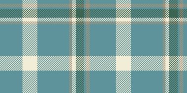 Diğer kontrol kumaş vektörü, içerik desenli ekose tartan. Cyan ve açık renkli kusursuz arkaplan dokusu.