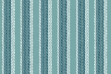 Yapısal tekstil dokusu vektörü, dikey şekilde dikey. Tebrik kartı çizgileri pastel ve cyan renklerinde kumaş arkaplan çizgileri.