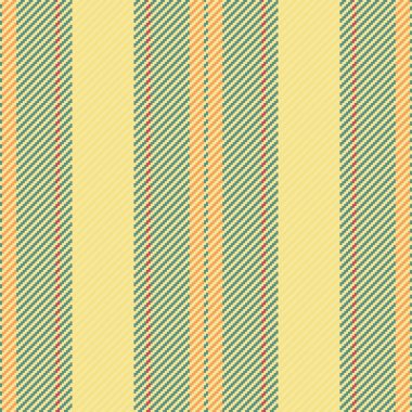 Sarı ve nane rengi çizgili kusursuz tekstil çizgileri olan desenli dikey vektörün arkaplan dokusu.