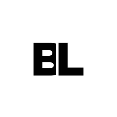 Moda harfi B ve L, BL logo tasarım şablonu. Şirket kimliği için asgari monogram tabanlı logotype.