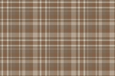 Ekose arka plan, bej rengi kusursuz deseni kontrol et. Tekstil baskısı için vektör kumaş dokusu, ambalaj kağıdı, hediye kartı, duvar kağıdı düz tasarım.