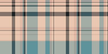 İrlanda tekstil arka planı ekose, daire kumaşı pürüzsüz vektör. Işık ve pastel renkte renkli tartan desen denetimi.