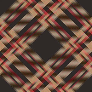 Ekose desenli vektör. Kumaş dokusunu kontrol et. Giysiler, kağıt baskısı veya web arkaplanı için kusursuz tekstil tasarımı.