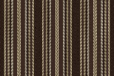Fibröz dikişsiz arka plan tekstili, dekorasyon çizgileri desen vektörü. Bayan dikey çizgili kumaş dokusu koyu ve açık renkli..