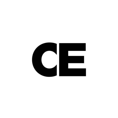 Moda harfi C ve E, CE logo tasarım şablonu. Şirket kimliği için asgari monogram tabanlı logotype.