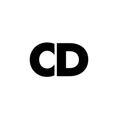 Moda harfi C ve D, CD logo tasarım şablonu. Şirket kimliği için asgari monogram tabanlı logotype.