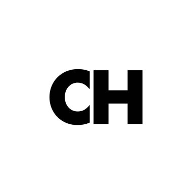 Moda harfi C ve H, CH logo tasarım şablonu. Şirket kimliği için asgari monogram tabanlı logotype.