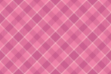 Pembe ve açık renkli tekstil arkaplan ekoseli kusursuz doku vektörünün tartan desenli kumaşı.
