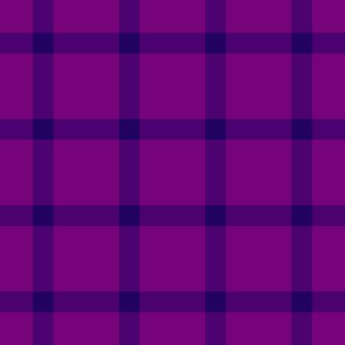 Rustik vektör kumaş arka plan, doğrusal doku tartan kontrolü. Viktorya dönemi desensiz, mor ve çivit renkli ekose kumaş..