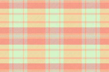 Harika doku ekose arka plan, şablon vektör kumaş kontrolü. Açık ve turuncu renklerde, dikdörtgen kumaşlı model..