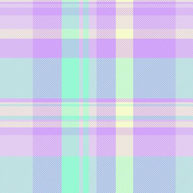Desenin ekoseli vektör dokusu. Arka planda dikişsiz kumaş tartan ve açık renkli tekstil kontrolü yap..