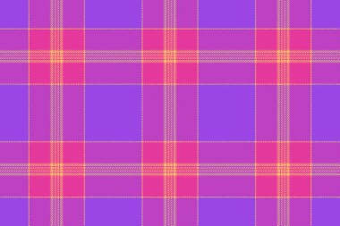 Magenta özgeçmiş kontrolü ekoseli, akış desenli tartan pürüzsüz. Pembe ve mor renkli kumaş dokusunun akışı.