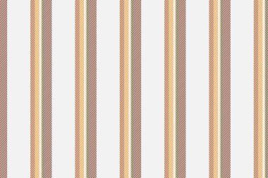Panel çizgileri desen çizgisi, maket vektör kumaş deseni. Dikey arka plan tekstilini beyaz ve turuncu renklerde hasat et.
