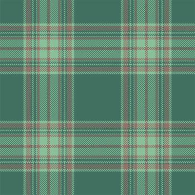 Yeşil desenli ekose desenli. Kumaş dokusunu kontrol et. Vektör tekstil baskı tasarımı.