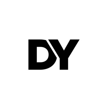 Moda D ve Y harfi, DY logo tasarım şablonu. Şirket kimliği için asgari monogram tabanlı logotype.
