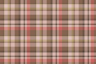 Ekose arka plan, bej rengi kusursuz deseni kontrol et. Tekstil baskısı için vektör kumaş dokusu, ambalaj kağıdı, hediye kartı, duvar kağıdı düz tasarım.