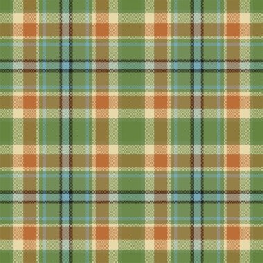 Yeşil desenli ekose desenli. Kumaş dokusunu kontrol et. Vektör tekstil baskı tasarımı.
