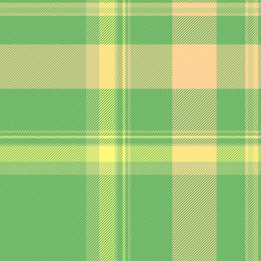 Geometrik tekstil taşıyıcı kumaş, kızsı katran desenli dikişsiz. Hücre dokusu ekoseli arkaplan yeşil ve kehribar rengi kontrol.