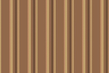 Çizgili tekstil kumaşının turuncu ve kehribar renkli vektör çizgileri desenli kusursuz dikey arkaplanı.