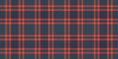 Mutlu noeller tekstil vektör dokusu, tişört kontrolü ekose. Örtülü kumaş arkaplanı siyanür ve kırmızı renklerle pürüzsüz.