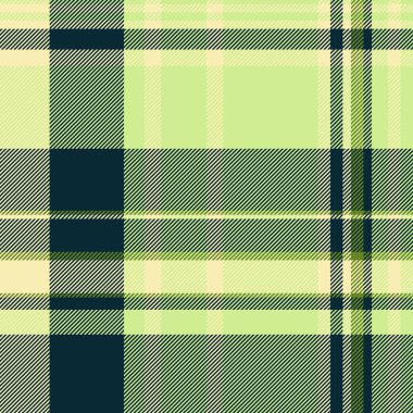 Pijamalar dikişsiz desenli ekoseli, örtülü tartan desenli. Satır vektör arkaplan tekstil kumaşı yeşil ve koyu renk.