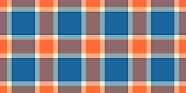 Kimliksiz tekstil kontrolü, tekrar eden tartan desenli geçmiş. Pastel ve Cyan renklerinde canlı kumaş dokusu vektör ekoseli.